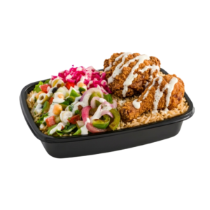 Fried Chicken Over Rice